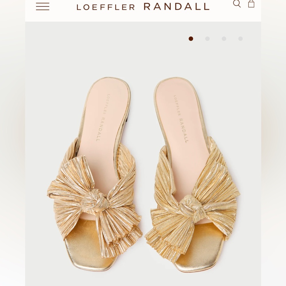 Like new Loeffler Randall gold flats